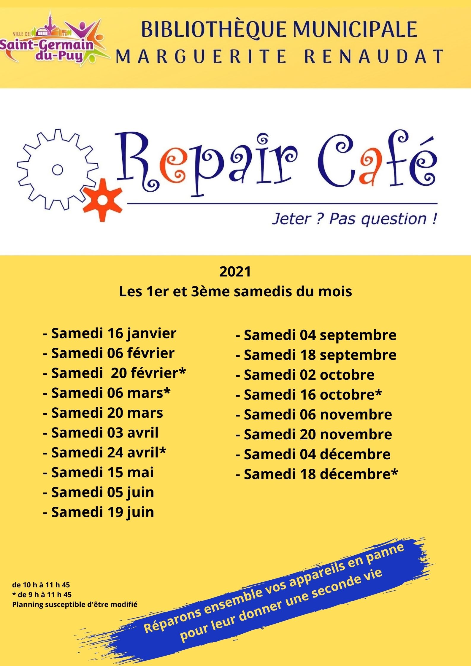 repairs cafe 2021
